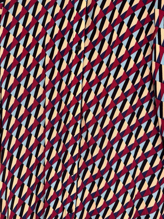 Vestido estampado geométrico