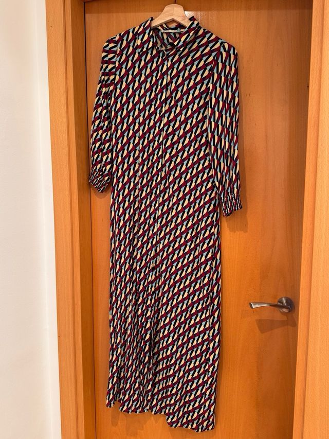 Vestido estampado geométrico
