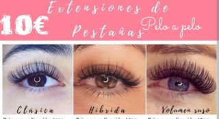 Extensiones de Pestañas Pelo a Pelo 10€