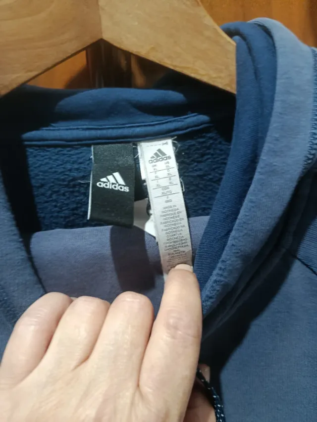 Sudadera Adidas Azul y Gris
