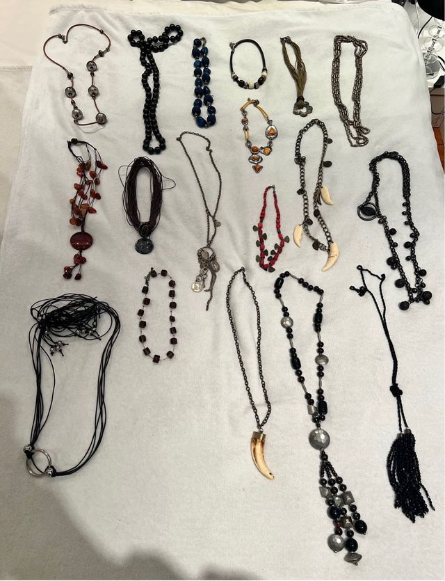 Lote 18 collares largos mujer