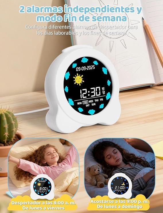 Despertador infantil YISSVIC con luz