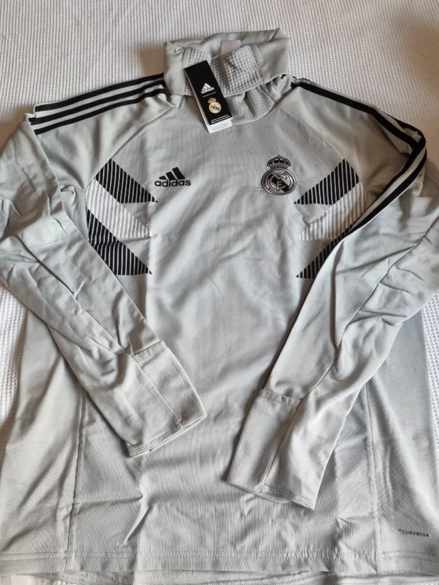 Adidas Real Madrid Sudadera Gris
