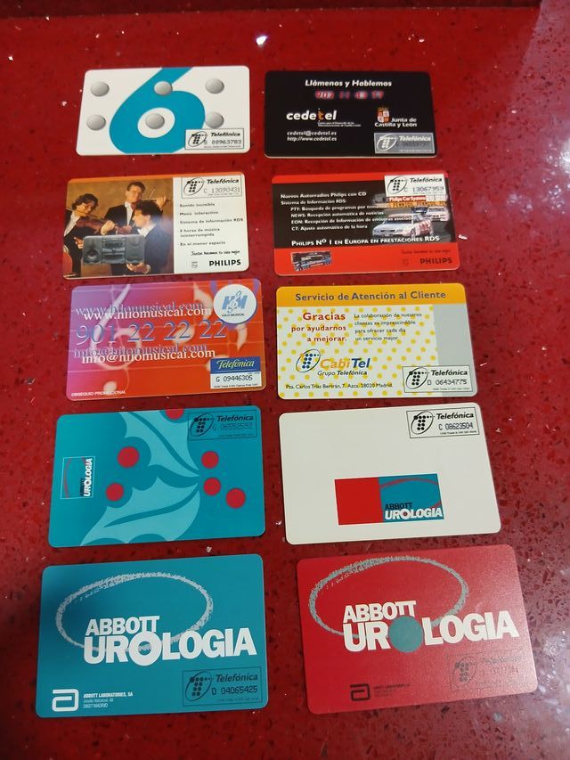 10 Tarjetas Telefónicas España