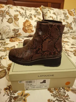 Botín estampado Latouche Marrón Talla 37