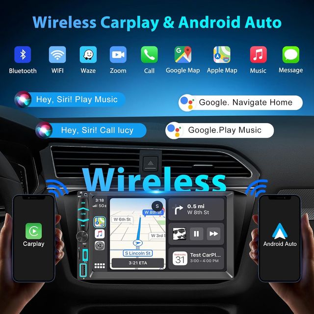 Radio Coche Doble DIN Nueva