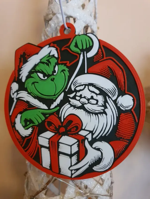 Adornos Grinch para árbol de Navidad (4 unidades)
