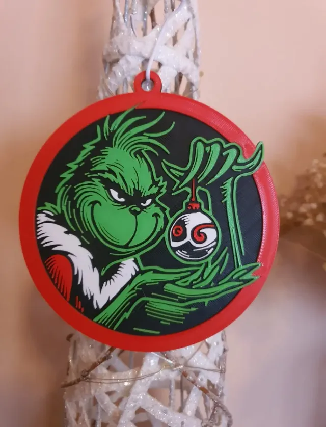 Adornos Grinch para árbol de Navidad (4 unidades)