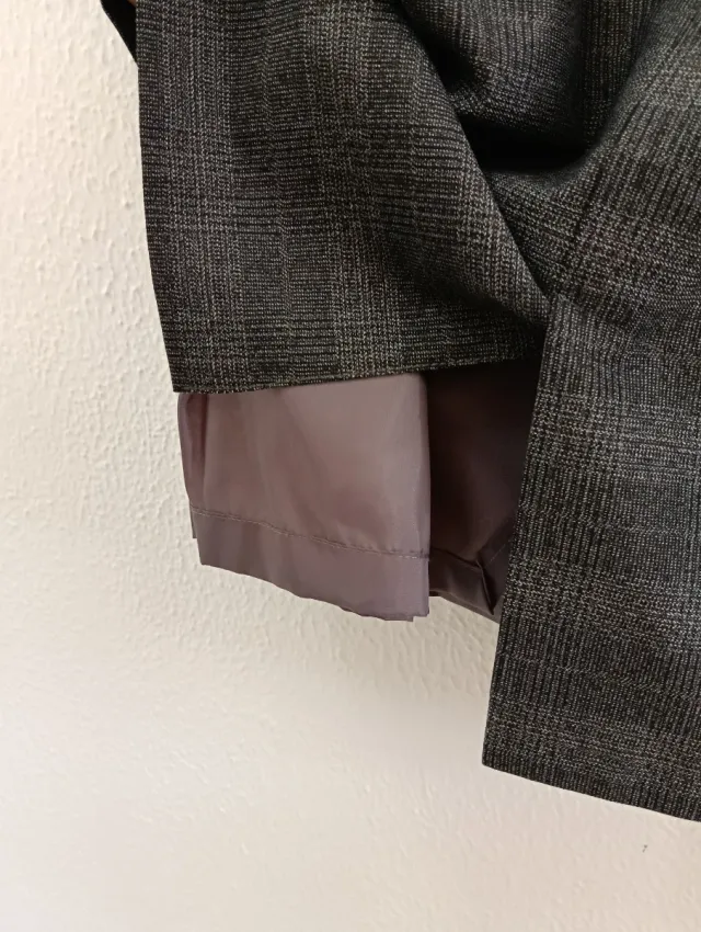 Falda gris cuadro gales Talla 54.