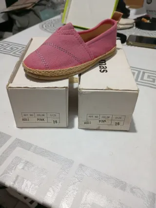 Zapatillas de esparto rosa talla 26