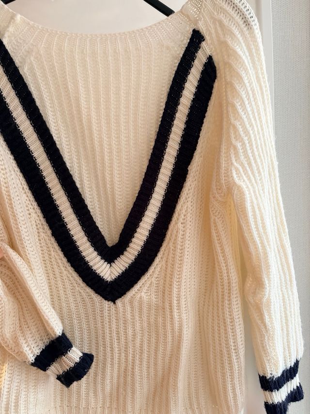 Jersey Pico Rayas Navy