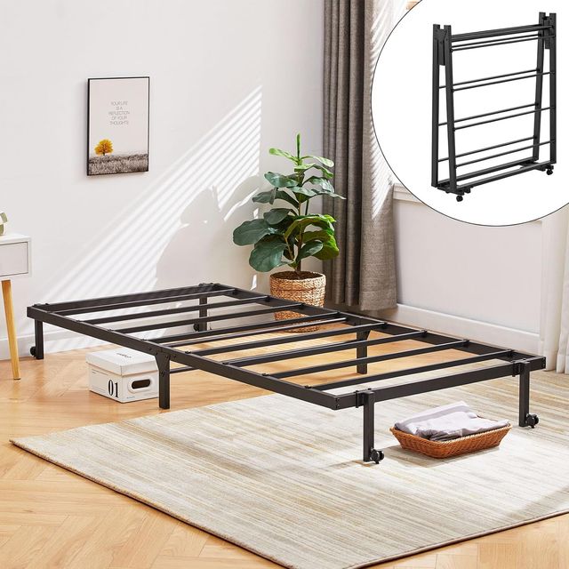 Letto Pieghevole Singolo Nero 90x190