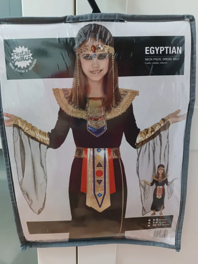 Disfraz Egipcia Niña Talla 7-9