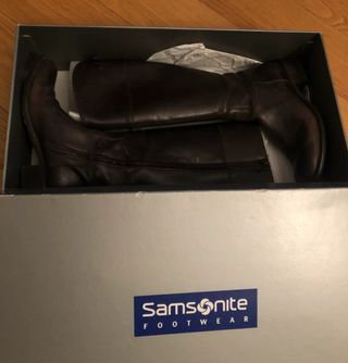 Stivali Samsonite in pelle marrone