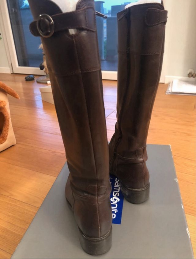 Stivali Samsonite in pelle marrone