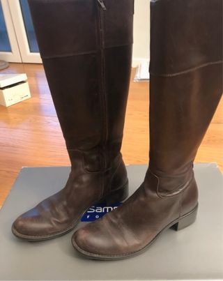 Stivali Samsonite in pelle marrone