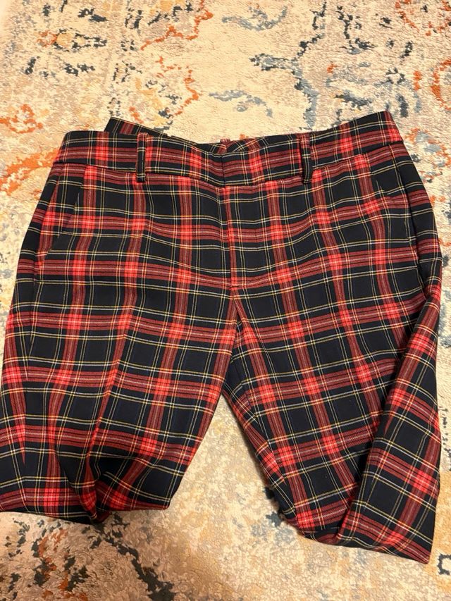 Pantaloni dritti in cotone pesante