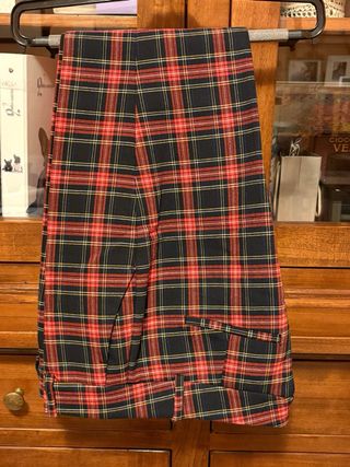 Pantaloni dritti in cotone pesante