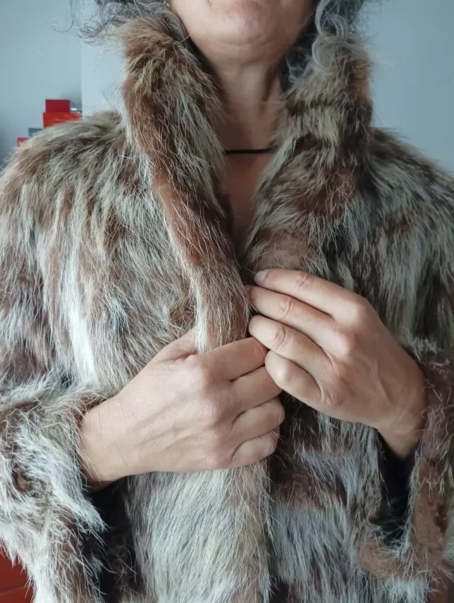 Chaquetón de piel mujer