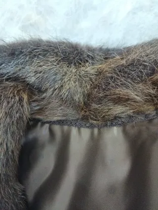 Chaquetón de piel mujer