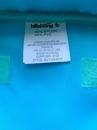 Neceser Billabong floral azul y verde