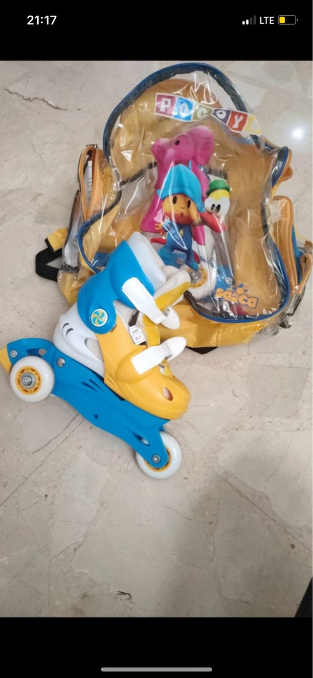 Patines Pocoyo y Mochila