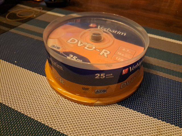 DVD-R Verbatim 4.7 GB 16x 120 min 25 Unità