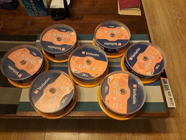 DVD-R Verbatim 4.7 GB 16x 120 min 25 Unità