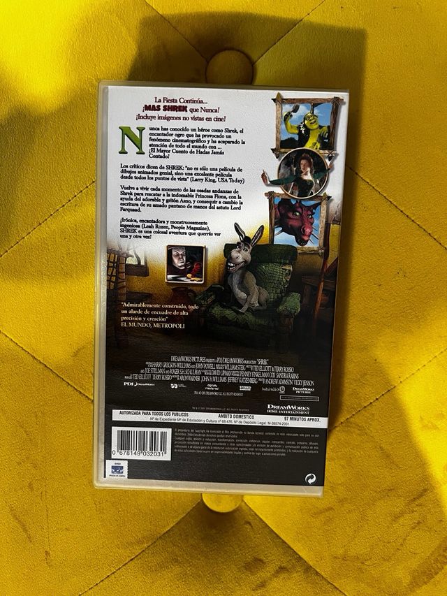 VHS Película Familiar Shrek