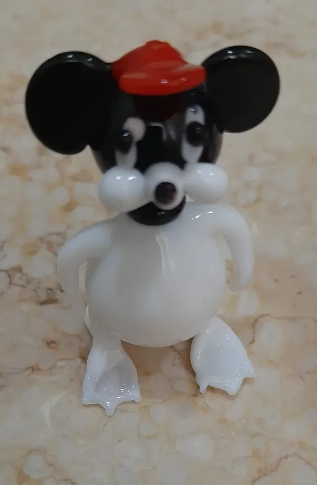 Topolino in vetro di Murano