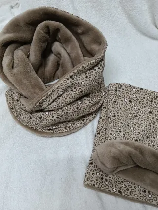 Cuello infinito forrado de pelo