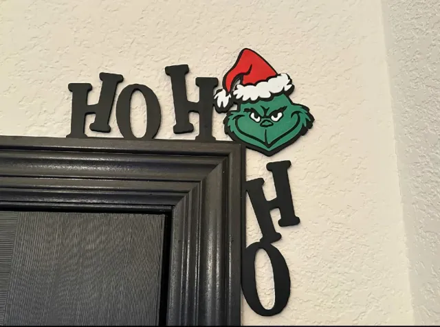 Adorno Navideño Puerta Grinch