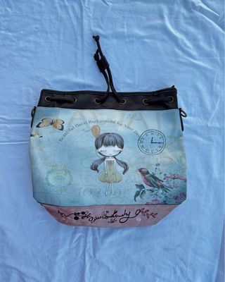 Bolso Sweet Candy Dibujo Niña y Pájaro