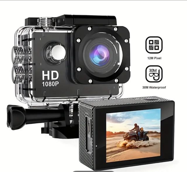 Cámara Deportiva HD 1080P Sumergible