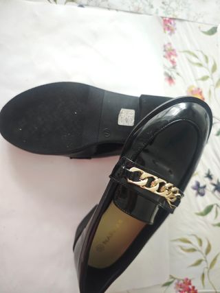Mocasines Naf Naf negros talla 37