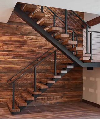 Puerta corredera estilo granero blanca