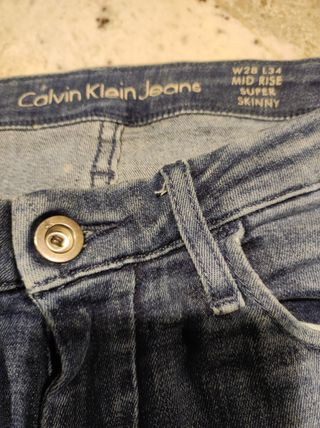 Pantalón vaquero Calvin Klein Mujer T 38