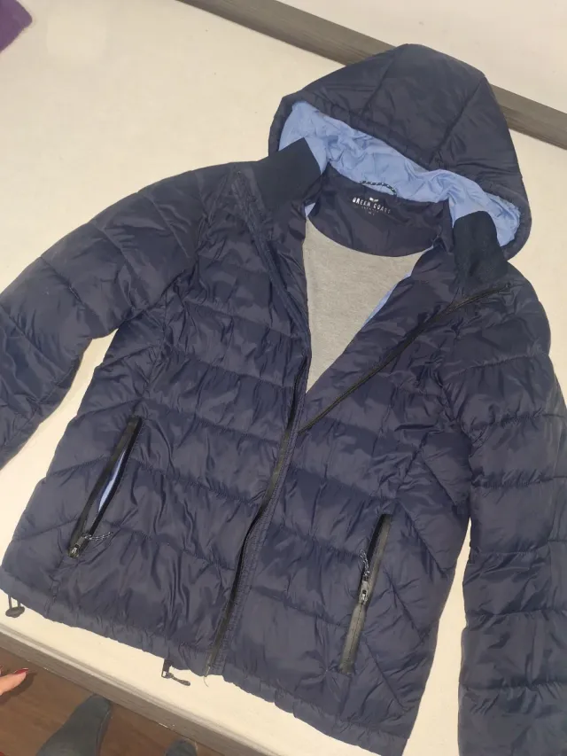 Abrigo acolchado azul Green Coast