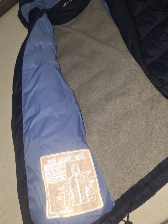 Abrigo acolchado azul Green Coast