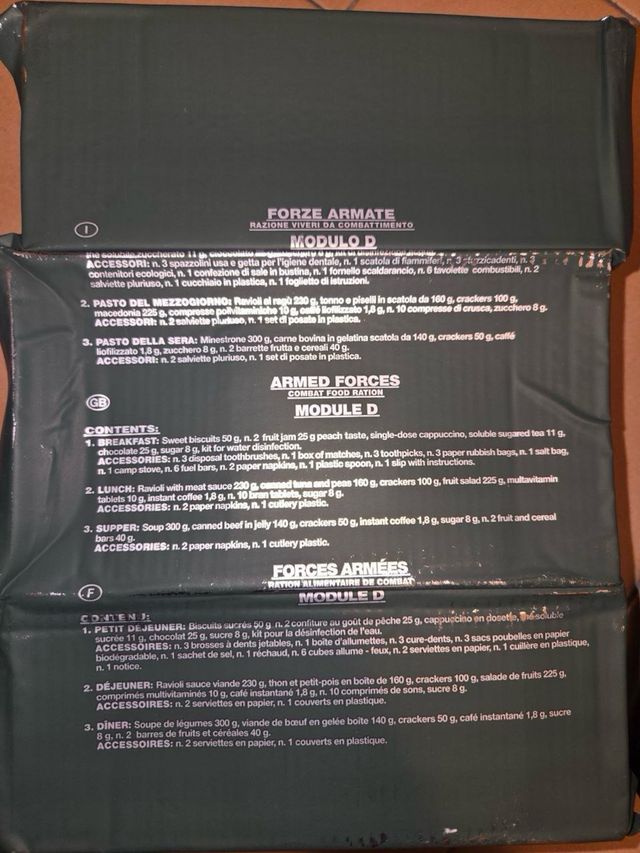 Razione K Esercito Italiano