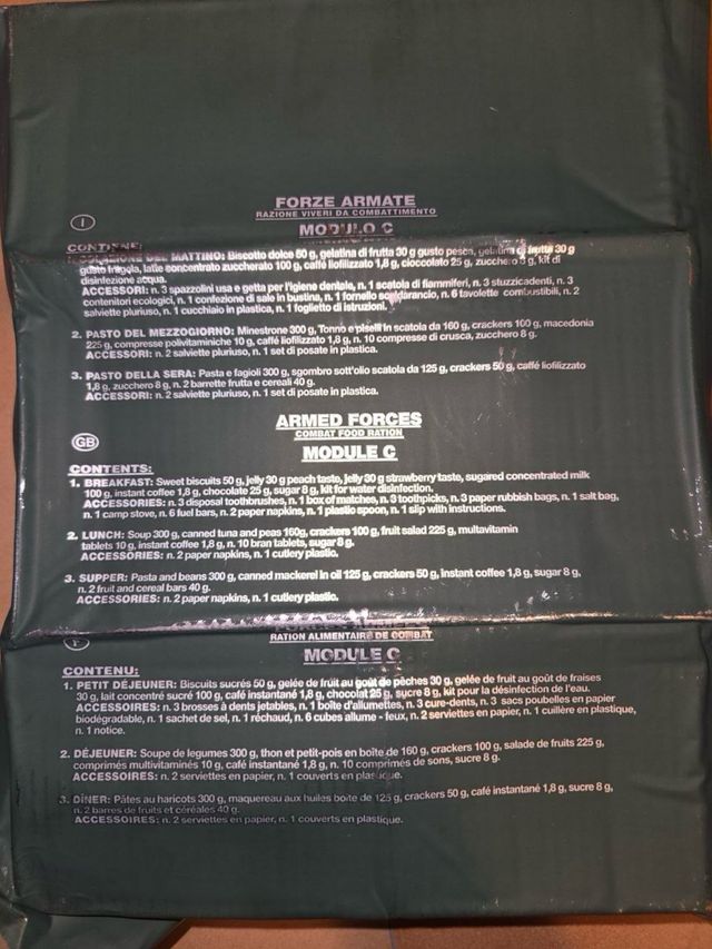 Razione K Esercito Italiano