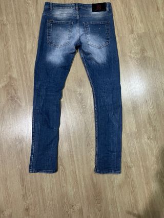 Pantalón vaquero Icon azul desgastado
