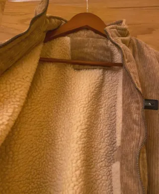 Chaqueta Corduroy Beige Hombre