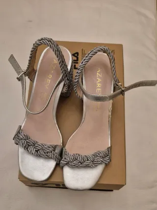 Sandalias Azarey Plataforma Trenzada Talla 37