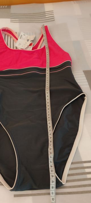 Bañador OZT gris/rosa Talla S mod. 4354