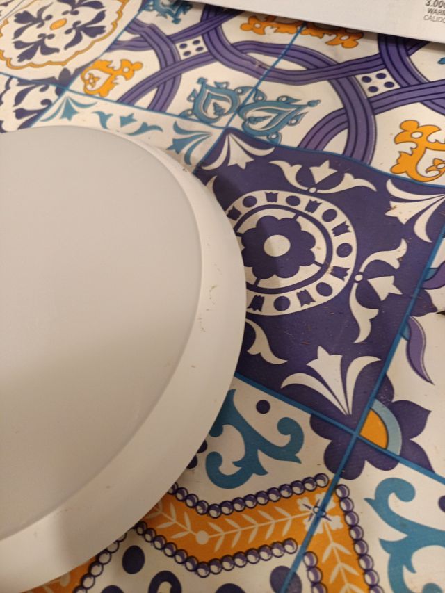 Plafón LED redondo blanco