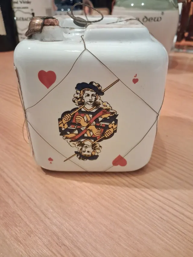 Decanter Cognac Napoleon Aigle Rouge Ceramica