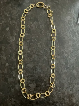 Collana catena dorata regolabile