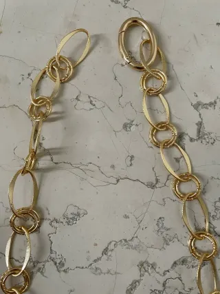 Collana catena dorata regolabile