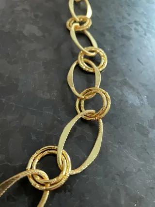 Collana catena dorata regolabile